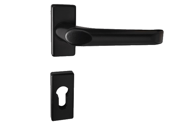 Single-sided handle K4 - RAL 9005 black