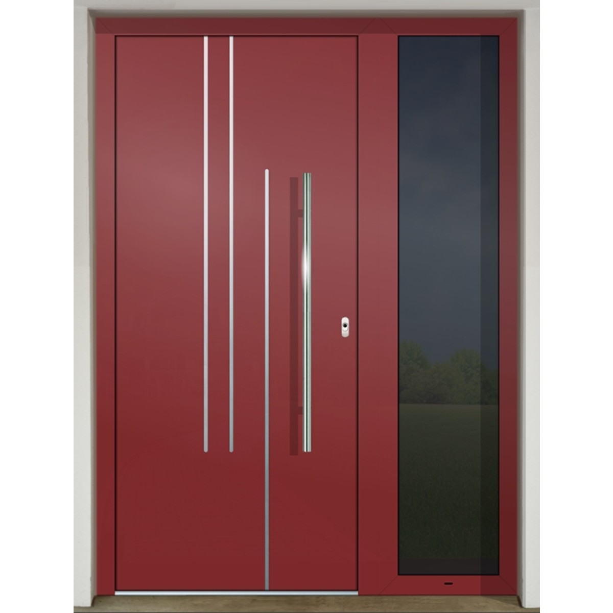 Gava Aluminium 515 RAL 3011 - vstupné dvere