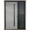 Gava Aluminium 500 Beton - vchodové dvere - zapustene madlo