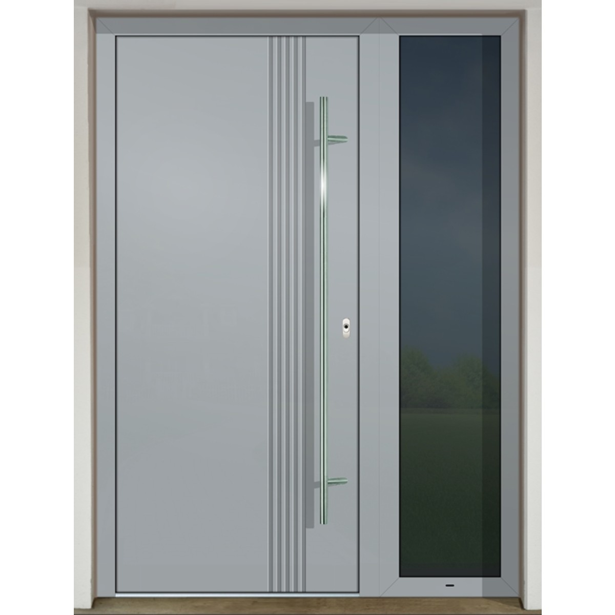 Gava Aluminium 401 RAL 7040 - vchodové dvere