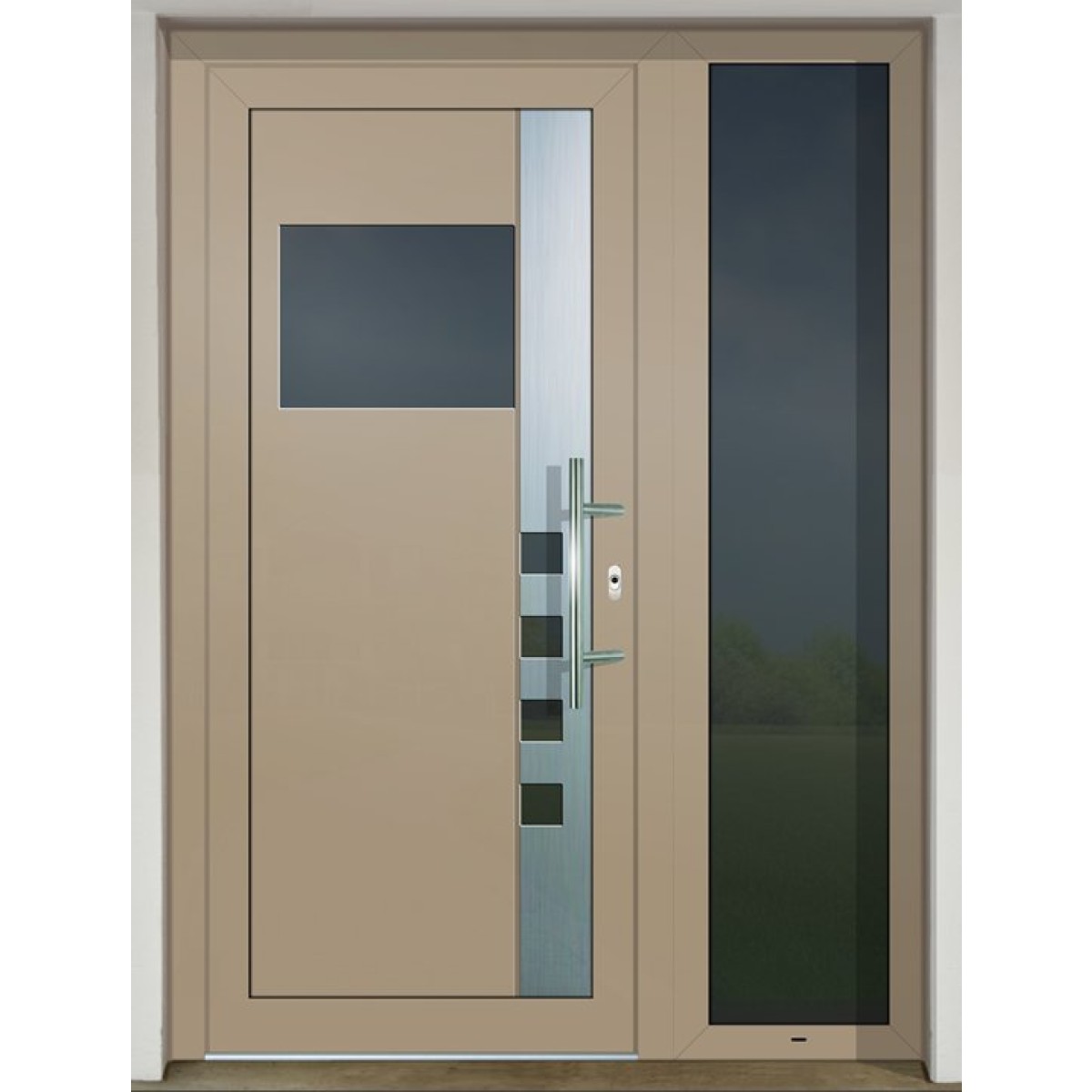 GAVA Aluminium 444b RAL 1019 - vstupné dvere