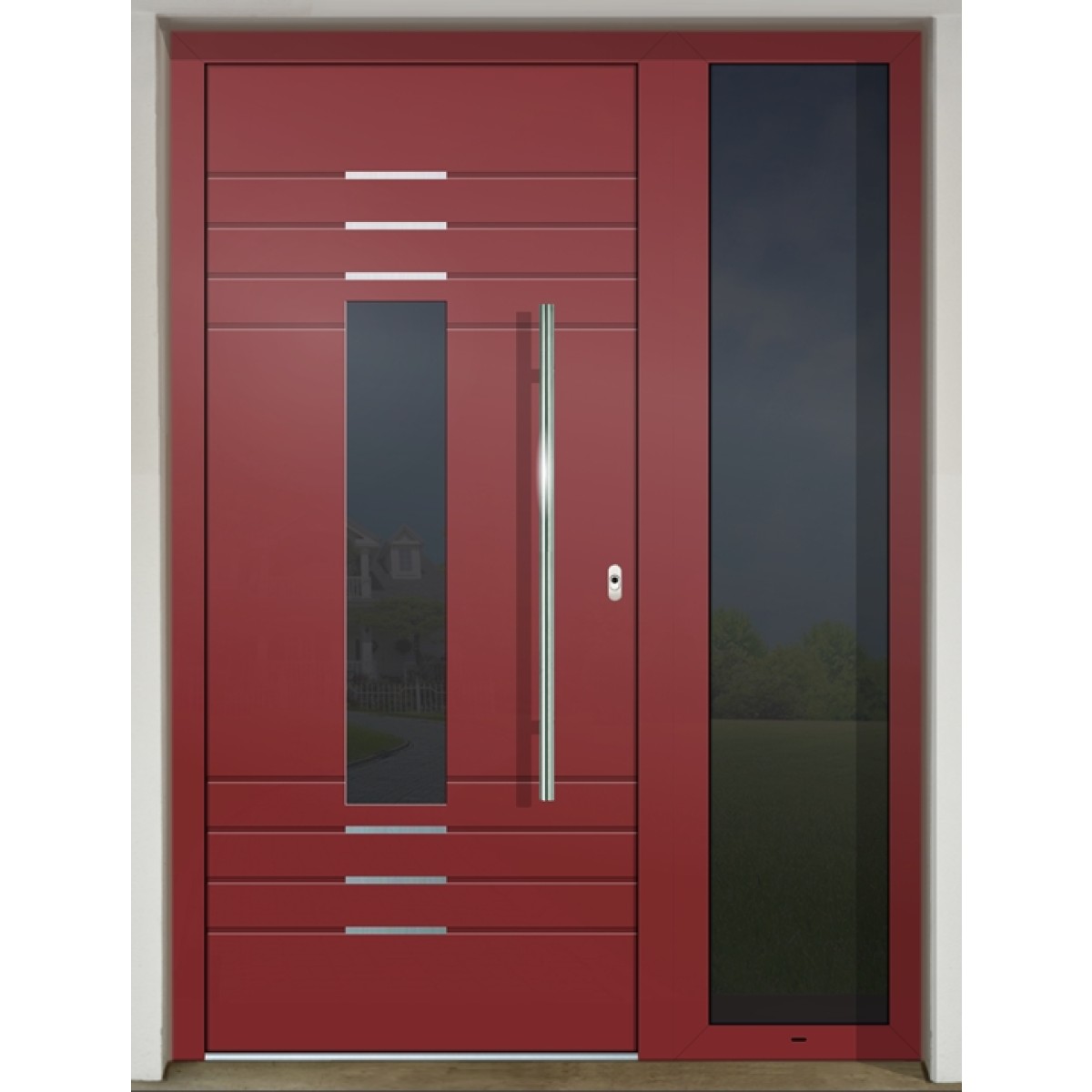 Gava Aluminium 522 RAL 3011 - vstupné dvere