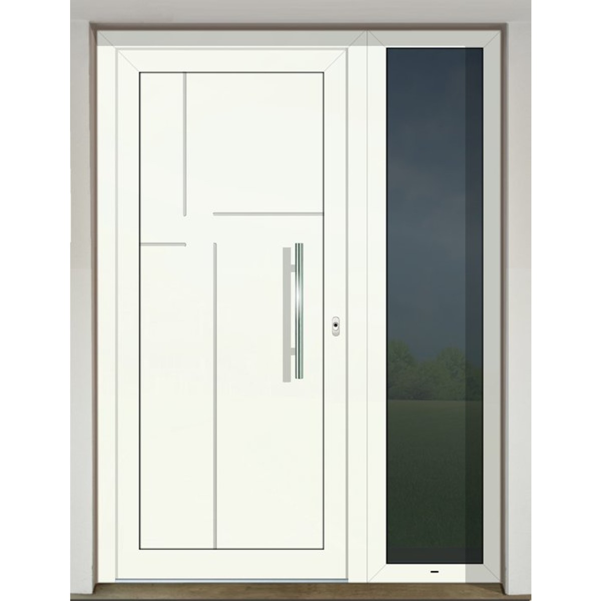 Gava Aluminium 561a RAL 9010 - vstupné dvere