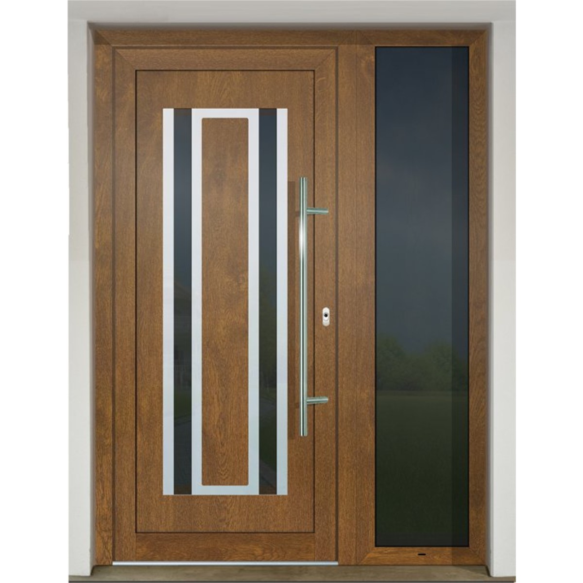 Gava HPL 752 Golden Oak - vstupné dvere