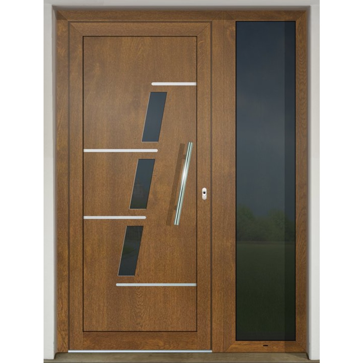 Gava HPL 773 Zlatý dub - vchodové dvere
