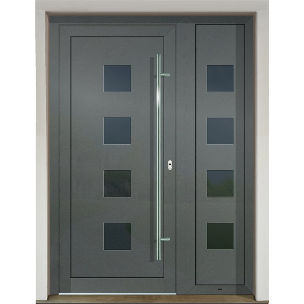 Gava HPL 961+961/2 Basaltgrau - vchodové dvere