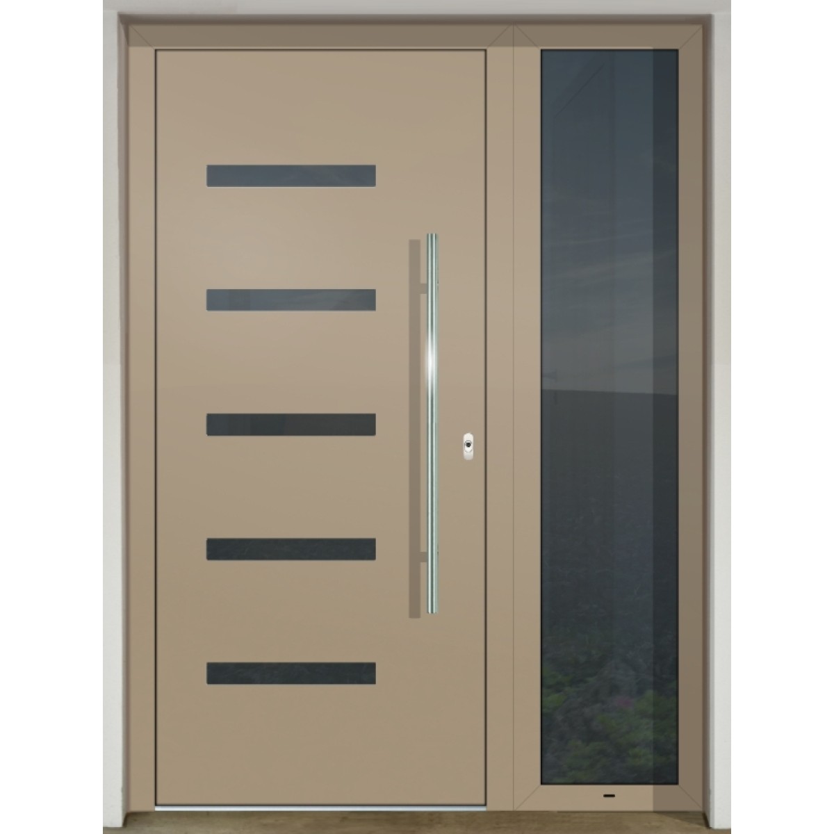 Gava Aluminium 416 RAL 1019 - vchodové dvere