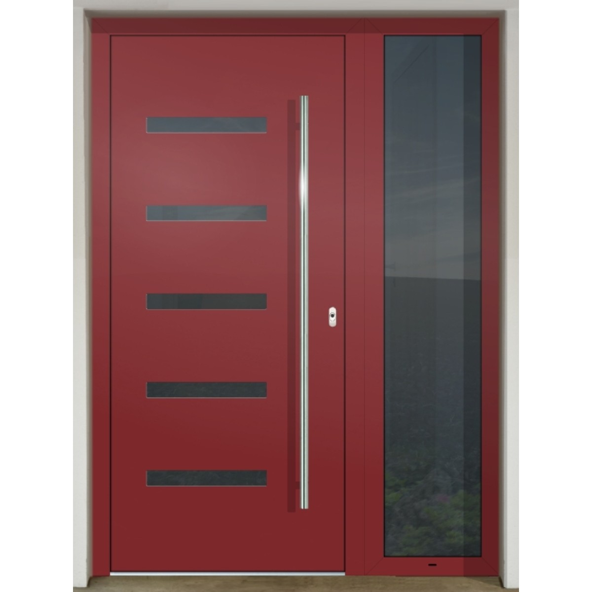 Gava Aluminium 416d RAL 3011 - vchodové dvere