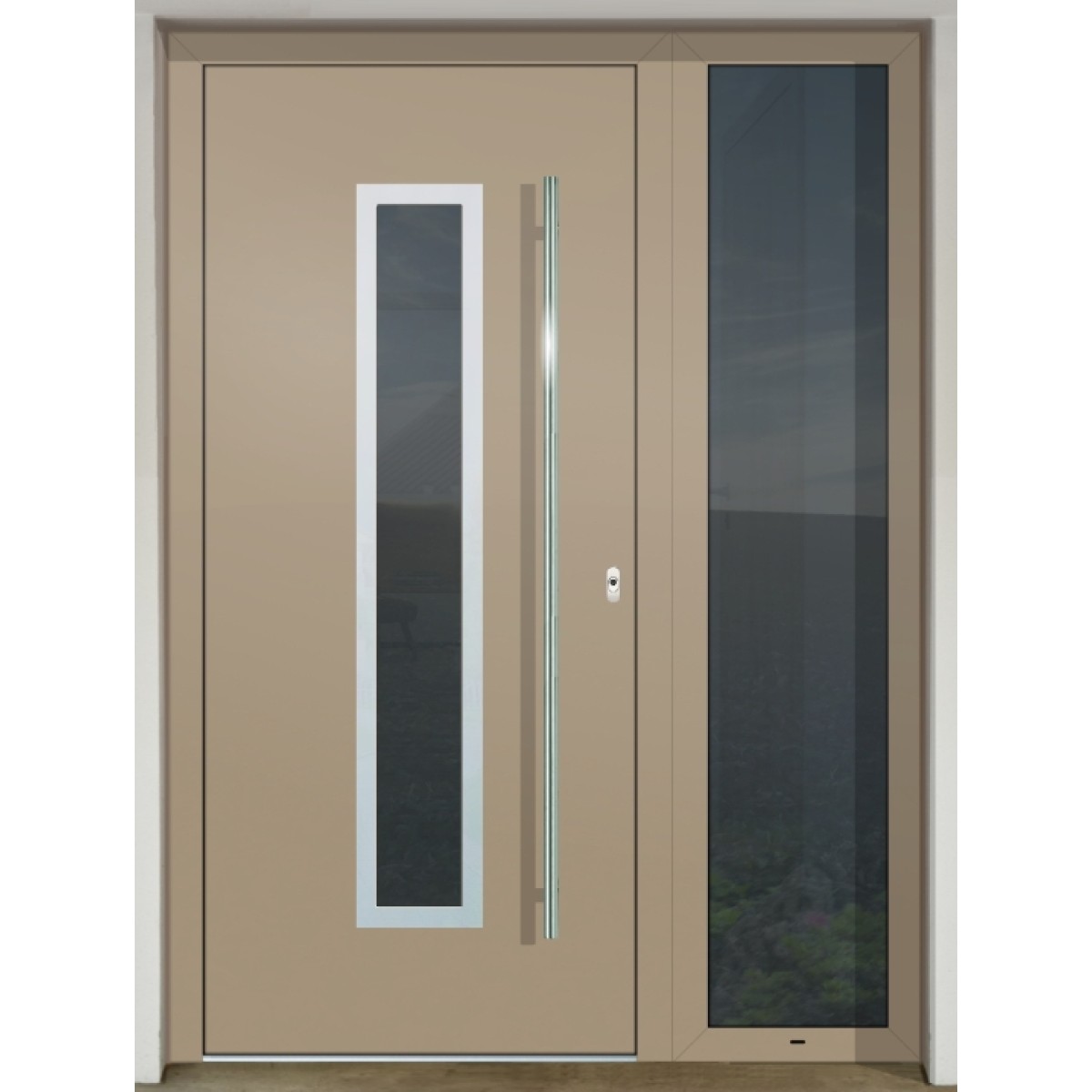Gava Aluminium 450 RAL 1019 - vchodové dvere