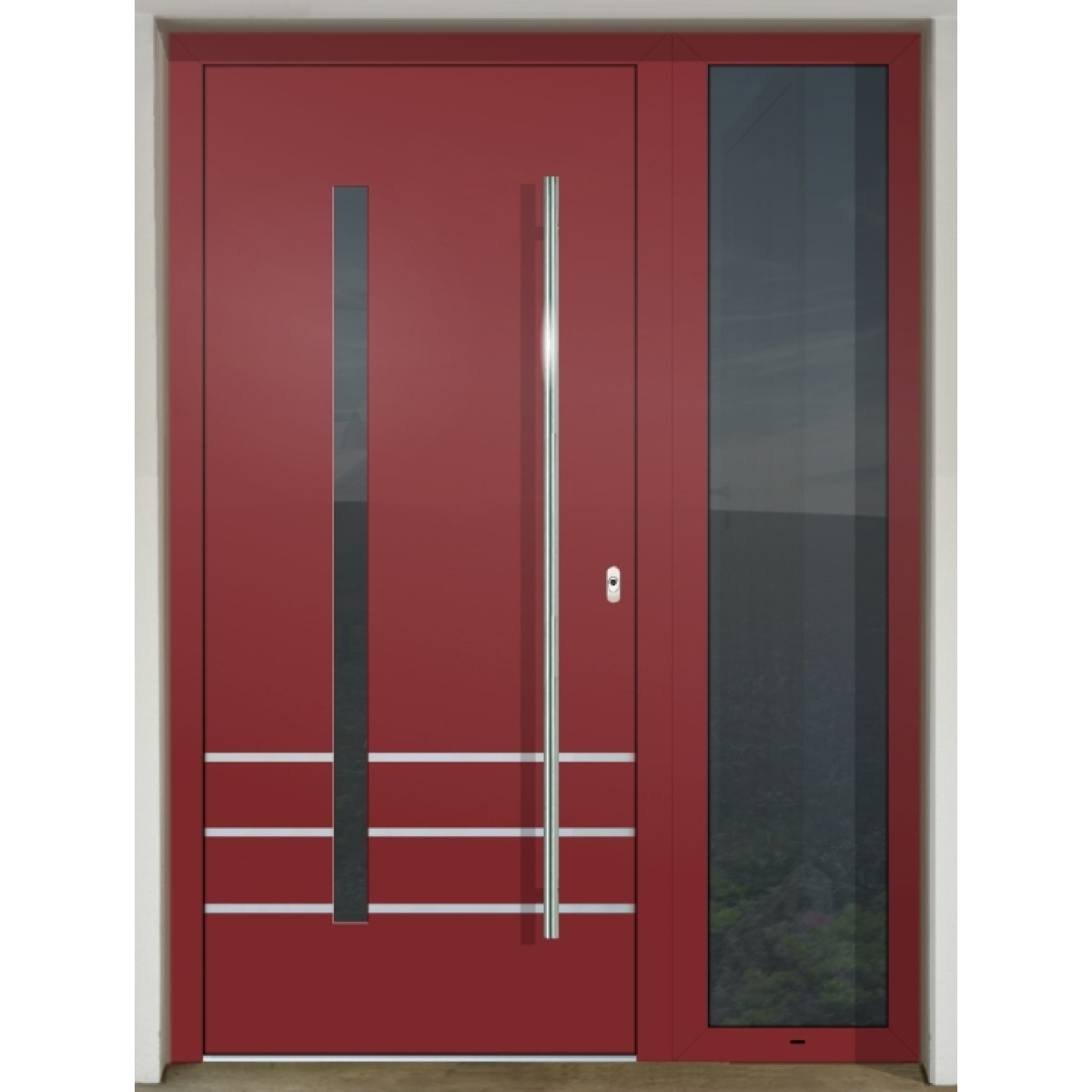 Gava Aluminium 509 RAL 3011 - vstupné dvere