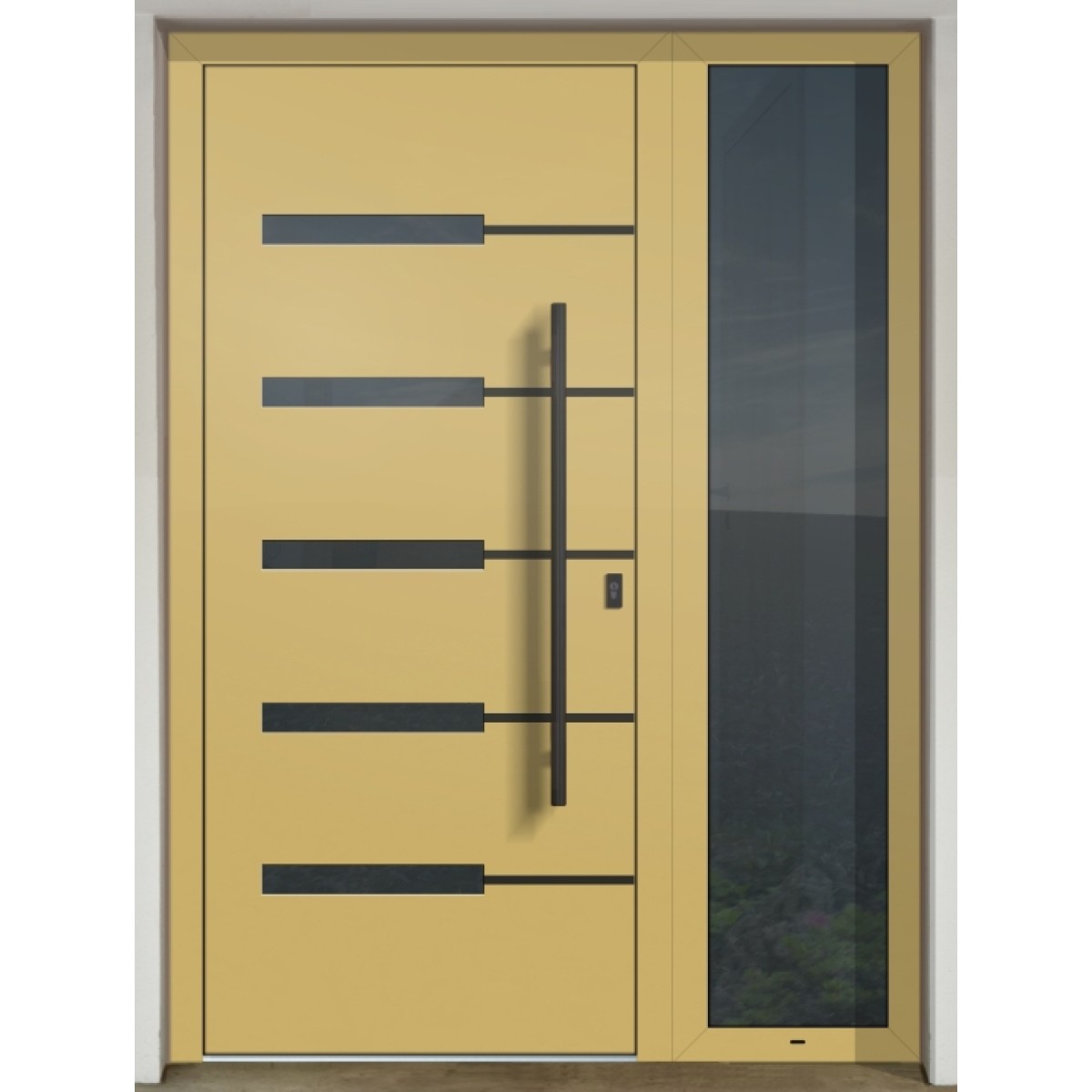 GAVA Aluminium 557 RAL 1012 - vchodové dvere