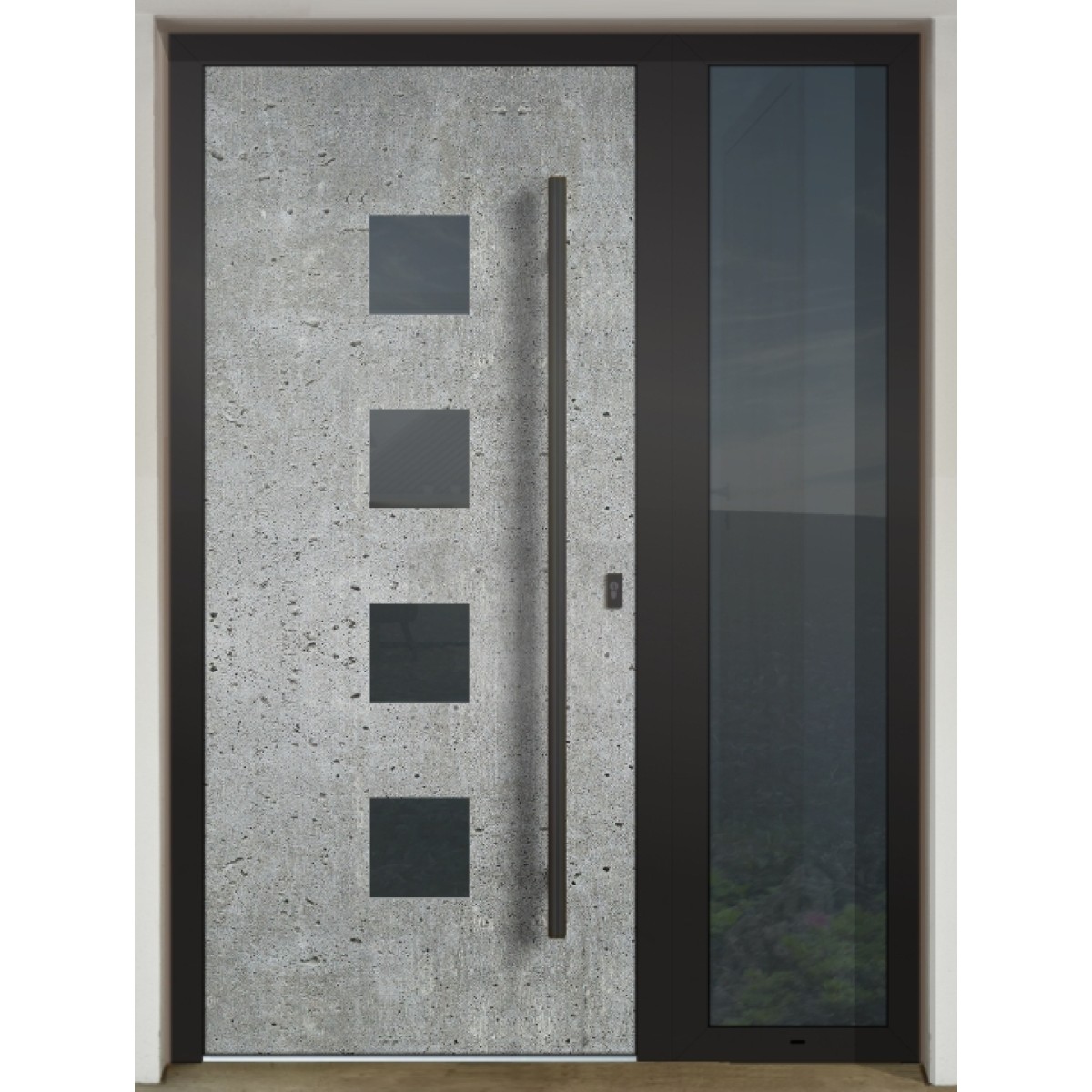 Gava Aluminium 460b Betón - vstupné dvere
