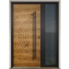 GAVA W 365 Oak nr.2. black groove  - entrance door