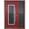 Raised door infill panel GAVA Aluminium 410a RAL 3011 - entrance door