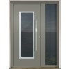 Infill panel door pull  GAVA Aluminium 410a RAL 7003 - entrance door