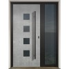 Gava Aluminium 460b Concrete - entrance door