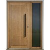 Inset infill panel Gava HPL 999 Irish Oak with door pull  black H2 1000