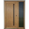 Inset infill panel Gava HPL 999 Irish Oak - entrance door with embedded door pull