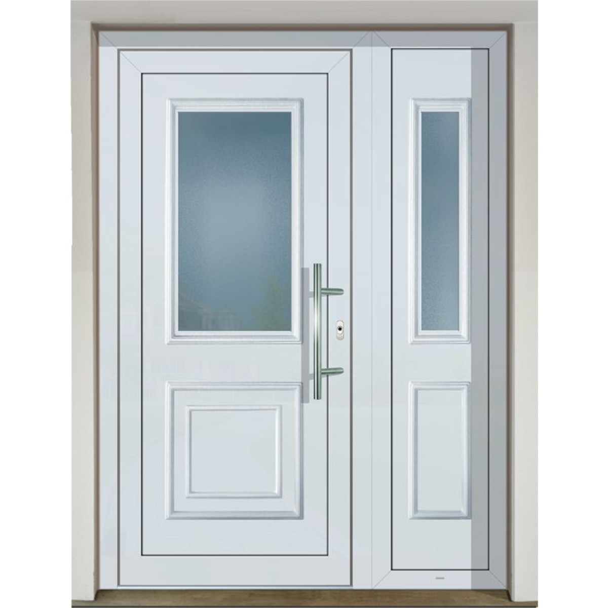 Gava Plast 226+226/2 White - entry door