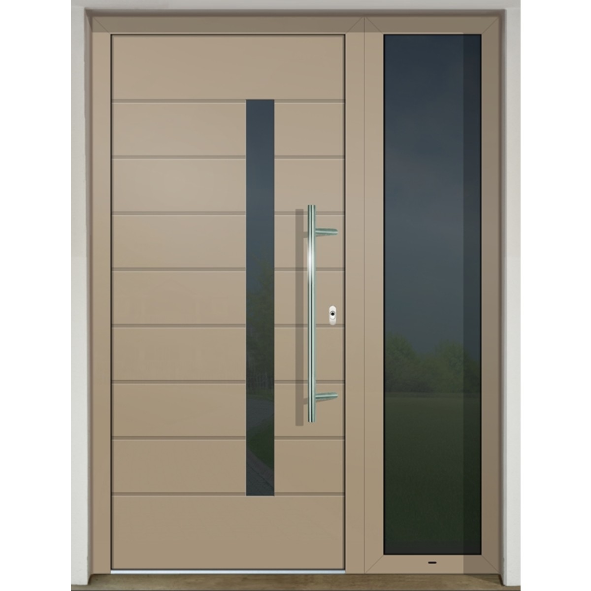 Gava Aluminium 417 RAL 1019 - entrance door