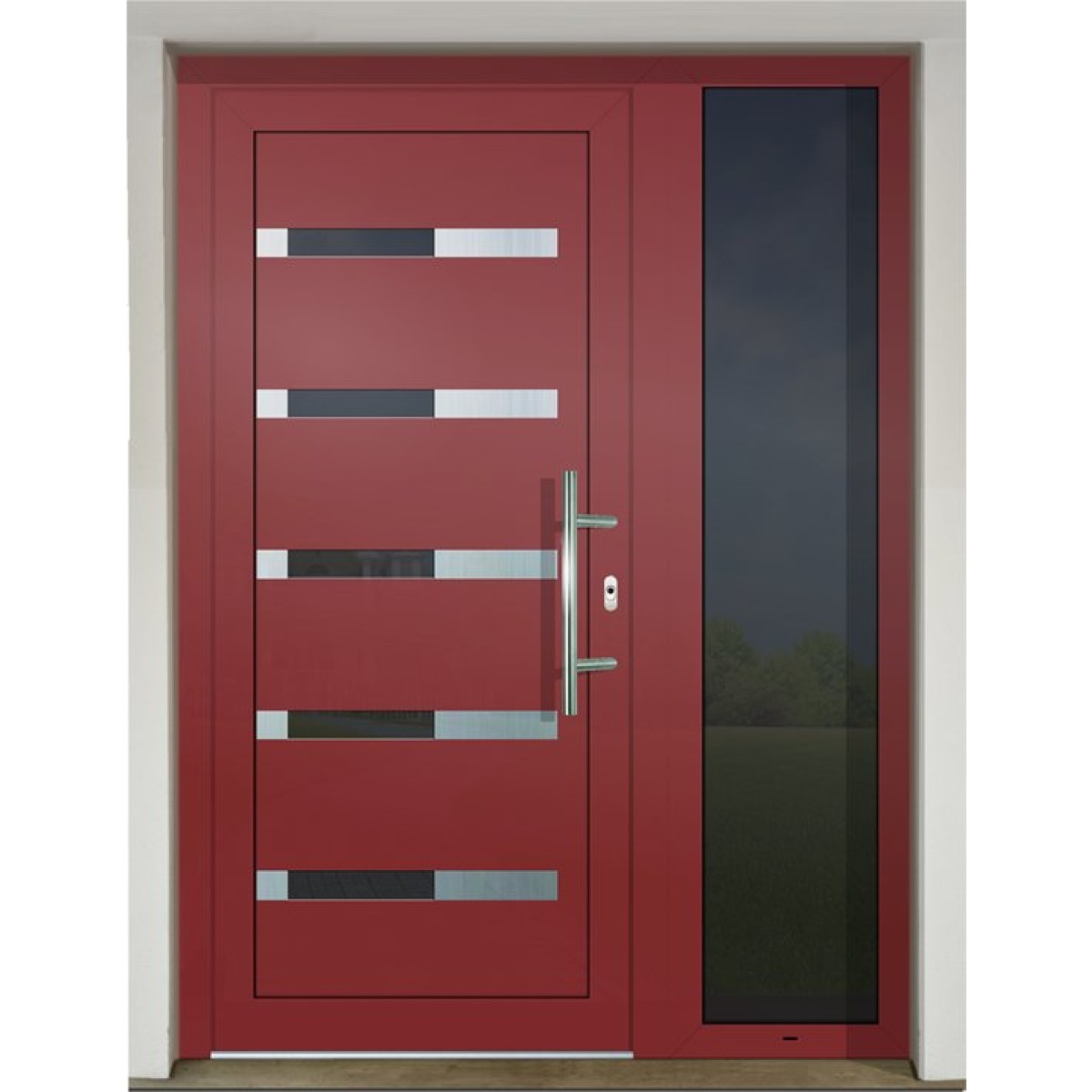Gava Aluminium 494 RAL 3011 - entrance door