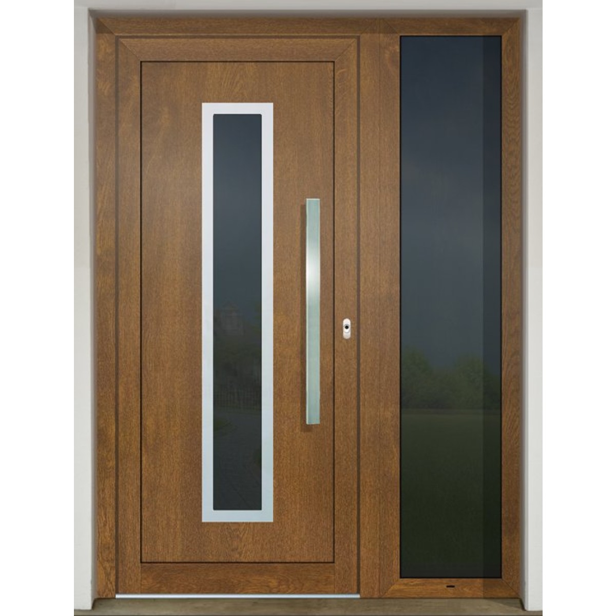 Gava HPL 754 Zlatý dub - vchodové dvere