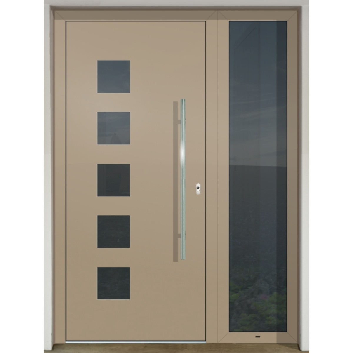 Gava Aluminium 429bL RAL 1019 - bejárati ajtó