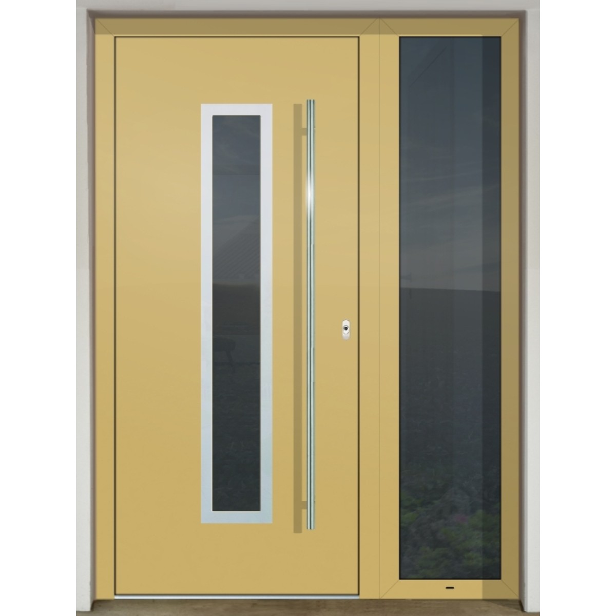 Gava Aluminium 450 RAL 1012 - bejárati ajtó