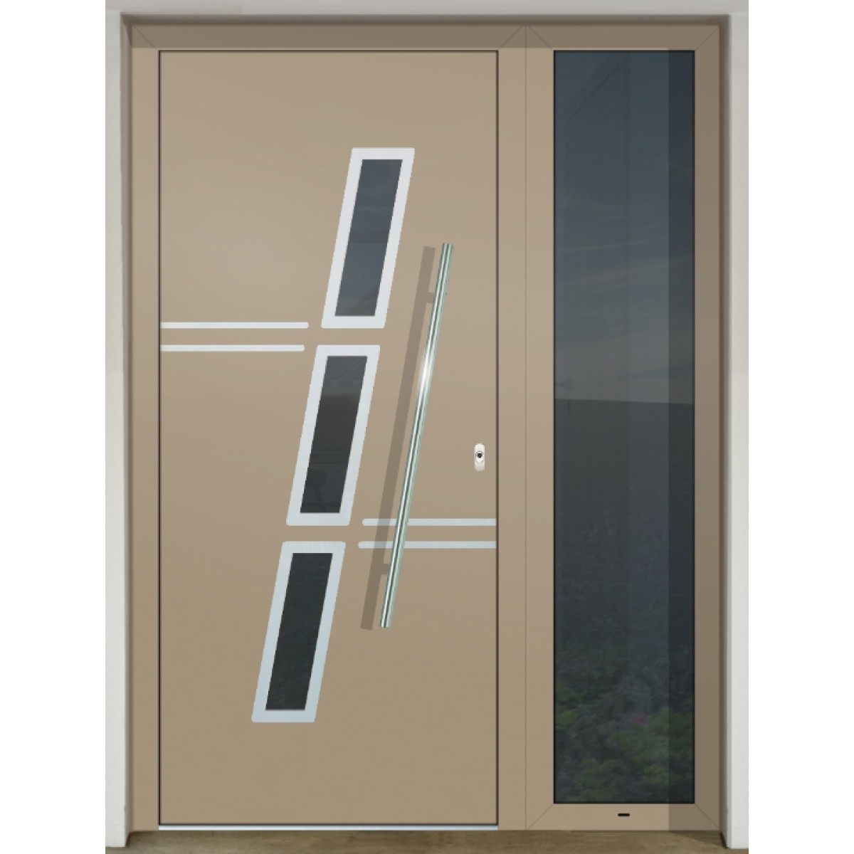 GAVA Aluminium 578c RAL 1019  - bejárati ajtó