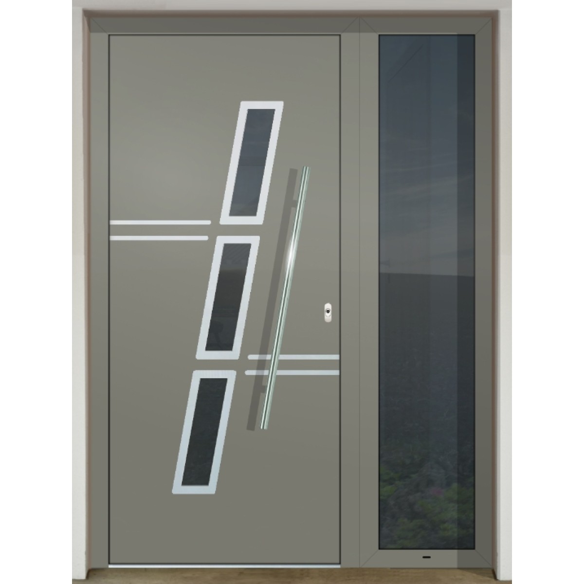 GAVA Aluminium 578c RAL 7003 - bejárati ajtó