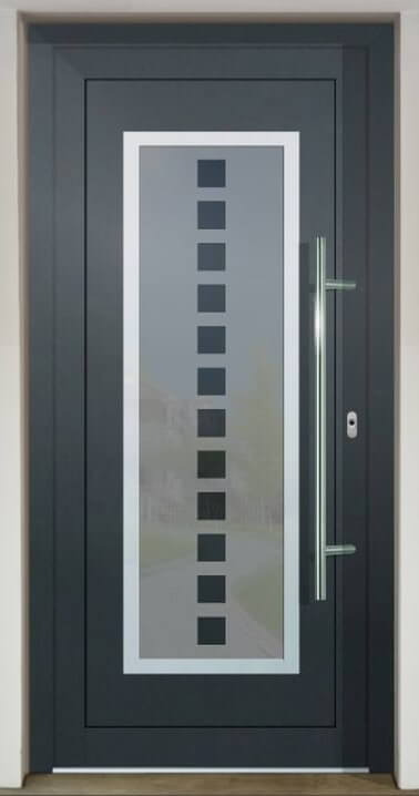 Inset door infill panel GAVA HPL 701 with sandblasted glass P1x12 INV