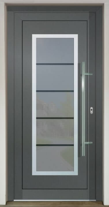 Inset door infill panel GAVA HPL 701 with sandblasted glass 4P18 INV