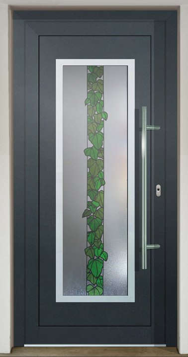 Inset door infill panel GAVA HPL 701 with stained glass Dekorglass - Vinvi