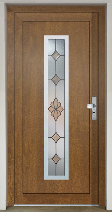 Inset infill panel GAVA HPL 754 with stained glass Dekorglass - Briliance
