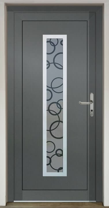 Inset infill panel GAVA HPL 754 with sandblasted glass Sphere INV