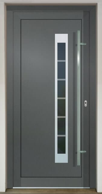 Inset door infill panel GAVA HPL 762 with sandblasted glass 5P18