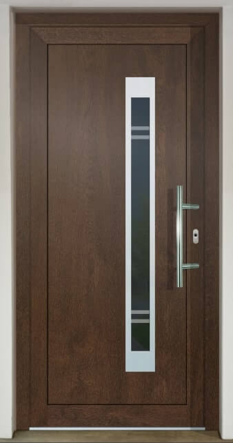 Inset door infill panel GAVA HPL 762 with sandblasted glass Quatre