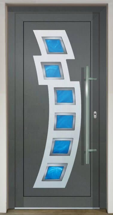 Inset door infill panel GAVA HPL 892 with stained glass Plane