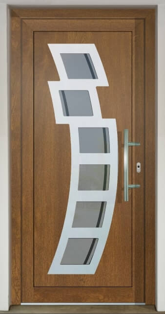Inset door infill panel GAVA HPL 892 with sandblasted glass Tribe INV