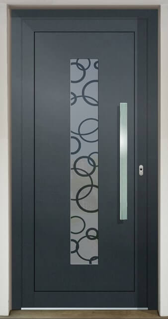 Inset infill panel GAVA HPL 912 with sandblasted glass Sphere INV