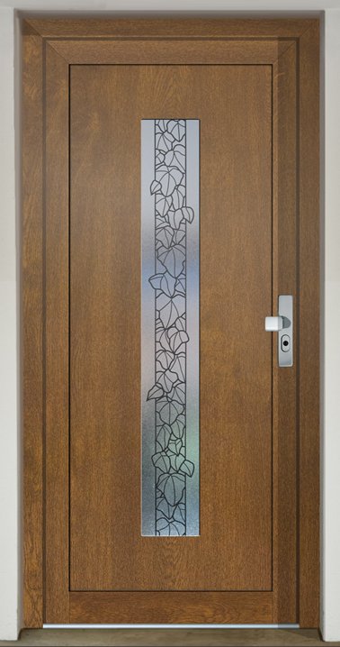 Inset door infill panell GAVA HPL 912 with stained glass Waia