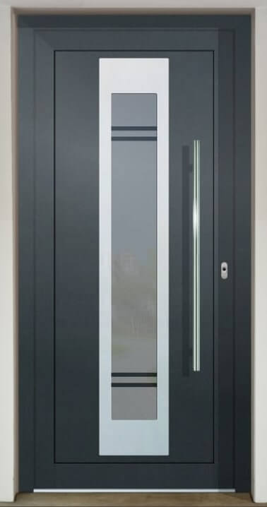 Inset door infill panel GAVA Plast 912a with sandblasted glass Quatre
