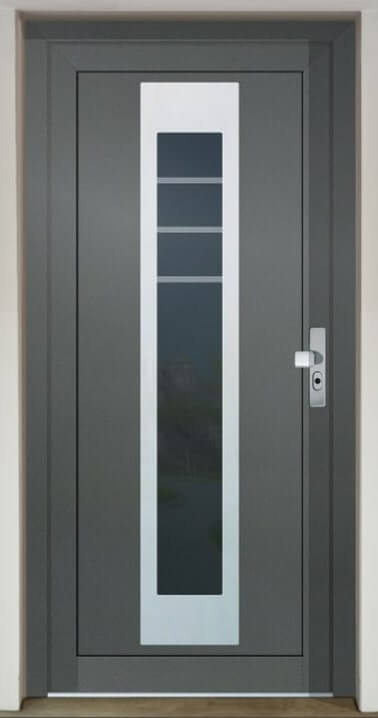 Inset door infill panel GAVA Plast 912a with sandblasted glass Trio