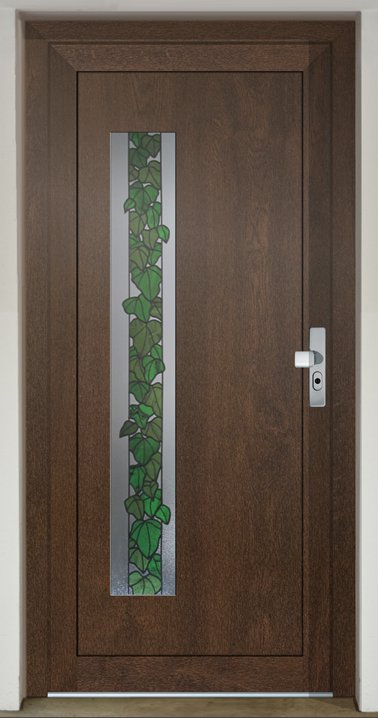 Inset infill panel GAVA HPL 913 with stained glass Dekorglass - Vinvi