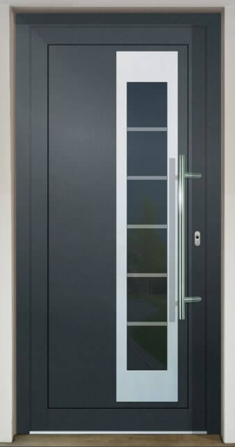 Inset infill panel GAVA HPL 913a with sandblasted glass 5P18