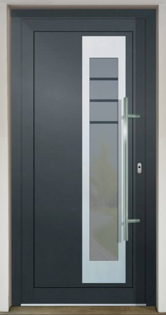 Inset infill panel GAVA HPL 913a with sandblasted glass Trio INV