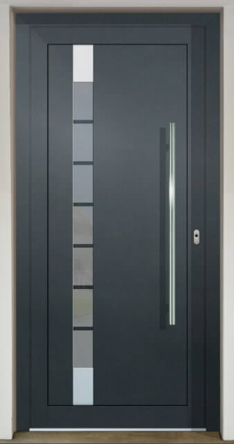 Inset door infill panel GAVA HPL 990 with sandblasted glass 6P18 INV