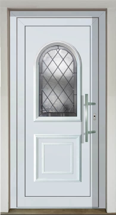 Inset infill panel GAVA Plast 021 with stained glass Raute