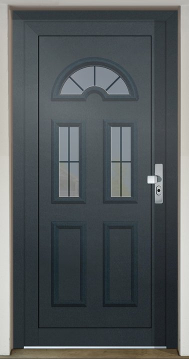 Inset door infill panel GAVA Plast 032 with sandblasted glass PM8 INV