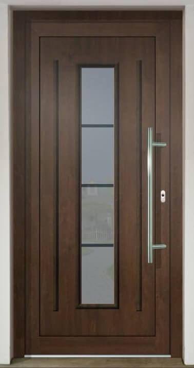 Inset door infill panel GAVA Plast 151 with sandblasted glass 3P18 INV